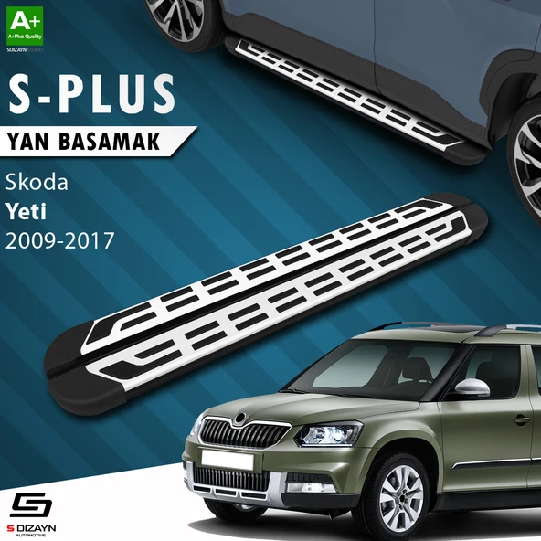 S-Dizayn Skoda Yeti S-Plus Gri Yan Basamak 173 Cm 2009-2017 A+ Kalite ürün görseli 1