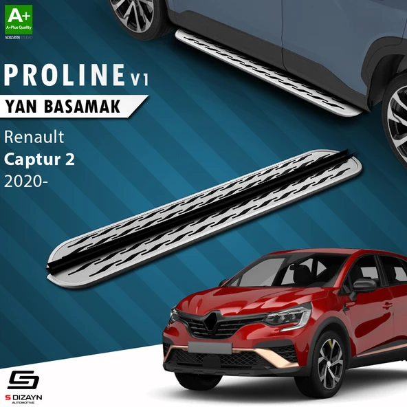 S-Dizayn Renault Captur 2 OEM Still Pro V2 Aluminyum Yan Basamak 183 Cm 2020 Üzeri A+ Kalite ürün görseli 1