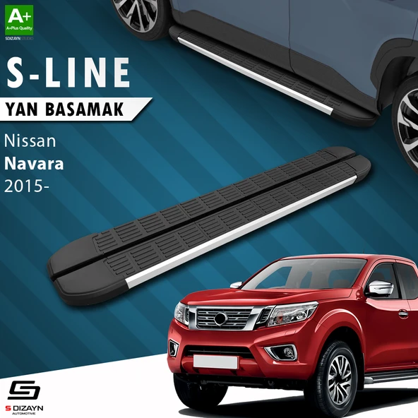 S-Dizayn Nissan Navara 3 S-Line Aluminyum Yan Basamak 203 Cm 2015 Üzeri A+ Kalite ürün görseli 1