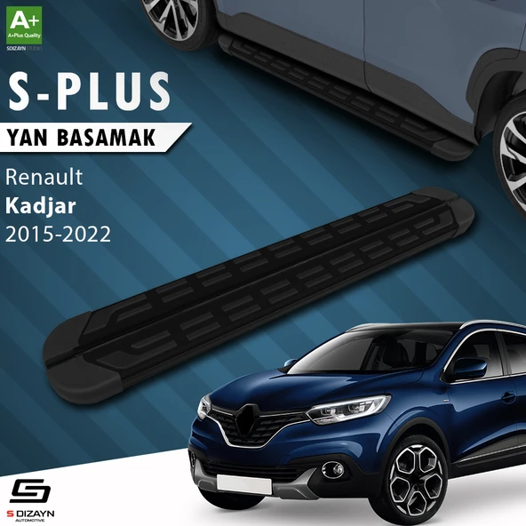 S-Dizayn Renault Kadjar S-Plus Siyah Yan Basamak 173 Cm 2015-2022 A+ Kalite ürün görseli 1