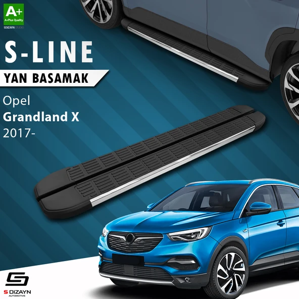 S-Dizayn Opel Grandland X S-Line Krom Yan Basamak 183 Cm 2017-2024 A+ Kalite ürün görseli 1