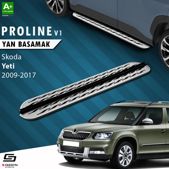 S-Dizayn Skoda Yeti OEM Still Pro V2 Aluminyum Yan Basamak 173 Cm 2009-2017 A+ Kalite ürün görseli 1
