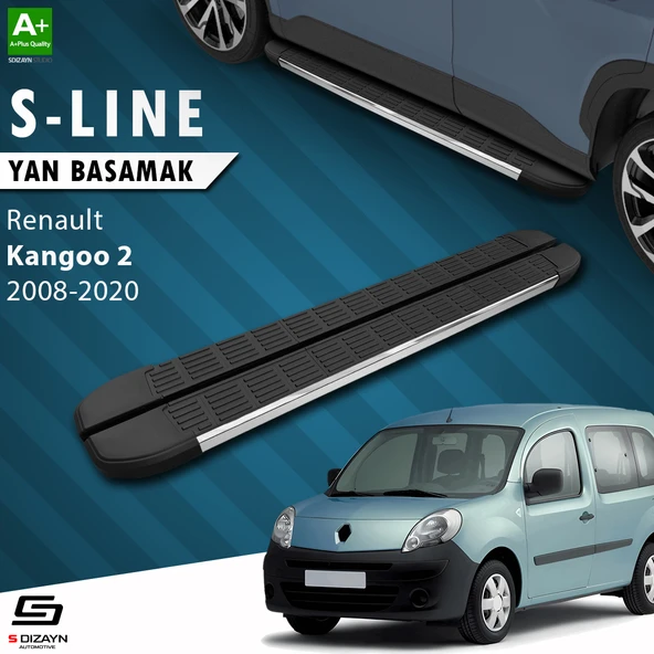 S-Dizayn Renault Kangoo 2 S-Line Krom Yan Basamak 193 Cm 2008-2020 A+ Kalite ürün görseli 1