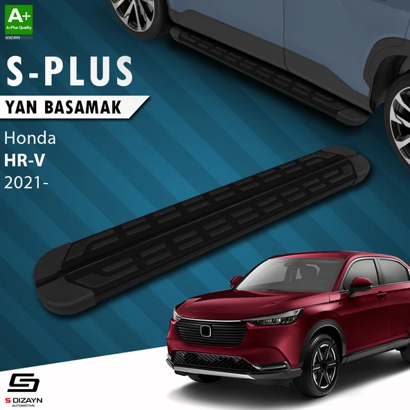 S-Dizayn Honda HR-V 3 S-Plus Siyah Yan Basamak 173 Cm 2021 Üzeri A+ Kalite ürün görseli 1