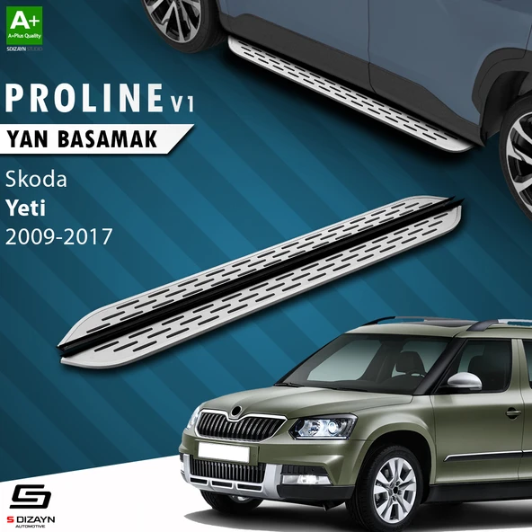 S-Dizayn Skoda Yeti OEM Still Pro V1 Aluminyum Yan Basamak 173 Cm 2009-2017 A+ Kalite ürün görseli 1