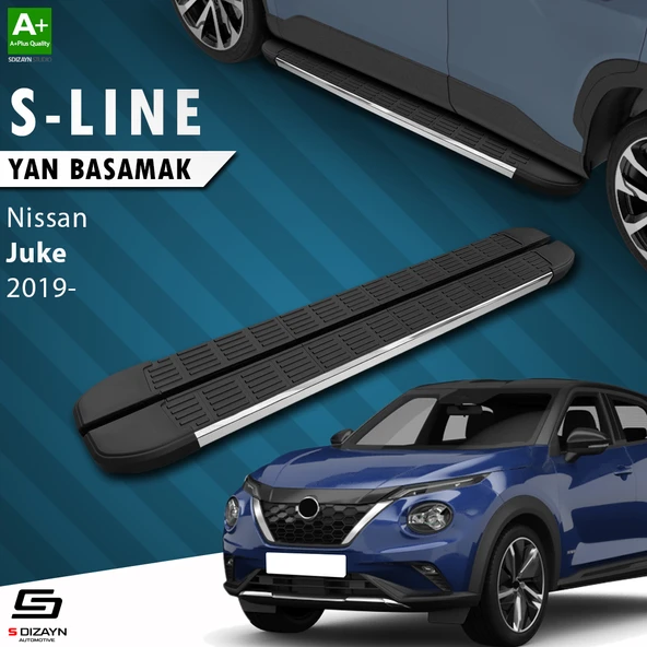 S-Dizayn Nissan Juke 2 S-Line Krom Yan Basamak 173 Cm 2019 Üzeri A+ Kalite ürün görseli 1