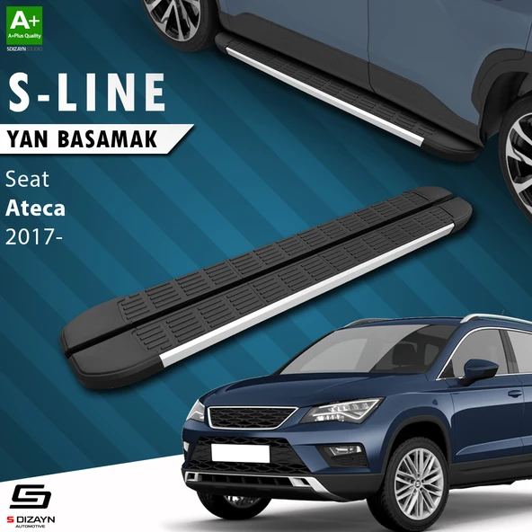 S-Dizayn Seat Ateca S-Line Aluminyum Yan Basamak 173 Cm 2017 Üzeri A+ Kalite ürün görseli 1