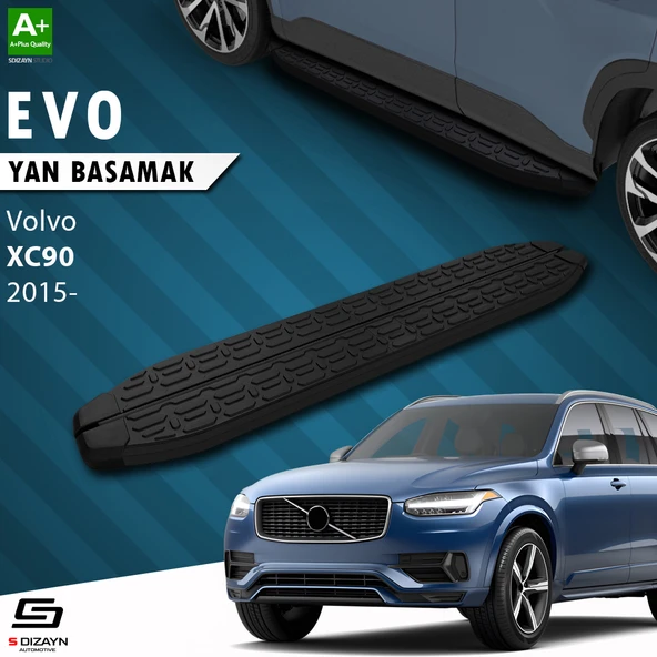 S-Dizayn Volvo XC90 2 Evo Siyah Yan Basamak 193 Cm 2015 Üzeri ürün görseli 1