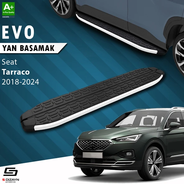S-Dizayn Seat Tarraco Evo Aluminyum Yan Basamak 193 Cm 2018-2024 A+ Kalite ürün görseli 1