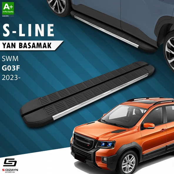 S-Dizayn SWM G03F S-Line Krom Yan Basamak 193 Cm 2023 Üzeri A+ Kalite ürün görseli 1