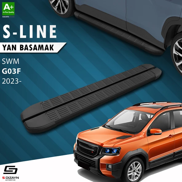 S-Dizayn SWM G03F S-Line Siyah Yan Basamak 193 Cm 2023 Üzeri A+ Kalite ürün görseli 1