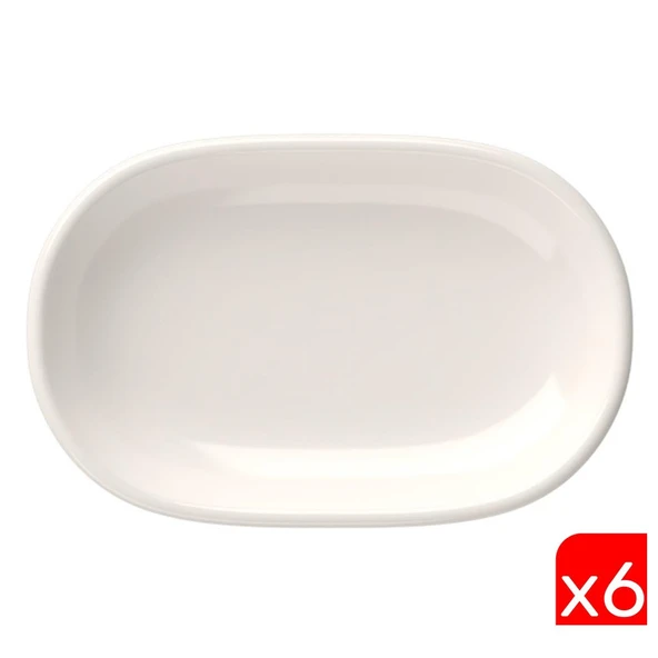 Tabak Evi Porselen Magnus Oval Kayık Tabak 27,50x17,50x3cm 6 LI ürün görseli 1