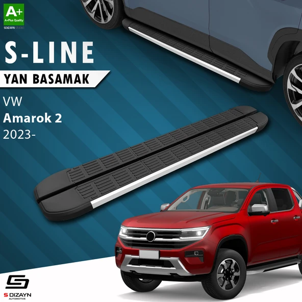 S-Dizayn VW Amarok 2 S-Line Aluminyum Yan Basamak 203 Cm 2023 Üzeri A+ Kalite ürün görseli 1