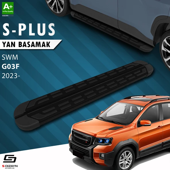 S-Dizayn SWM G03F S-Plus Siyah Yan Basamak 193 Cm 2023 Üzeri A+ Kalite ürün görseli 1