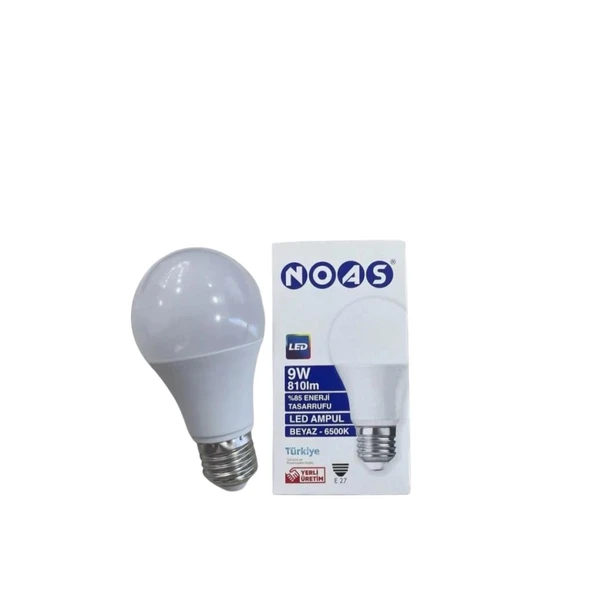 Noas 9W Led Ampul Beyaz 6500K ürün görseli 1