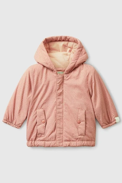 United Colors of Benetton Kız Bebek 2TMRAN00T-25K Yağmurluk Pembe ürün görseli 1