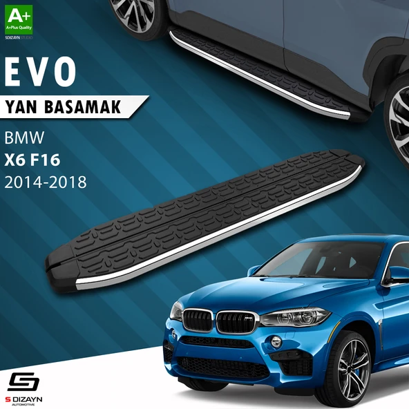 S-Dizayn Bmw X6 F16 Evo Krom Yan Basamak 193 Cm 2014-2018 A+ Kalite ürün görseli 1