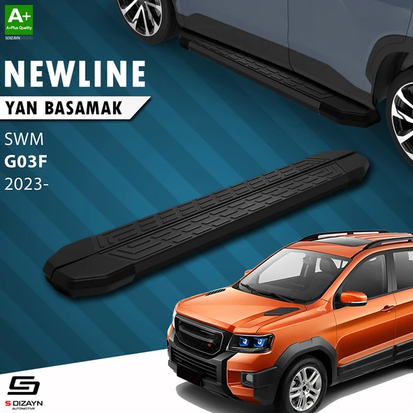 S-Dizayn SWM G03F NewLine Siyah Yan Basamak 193 Cm 2023 Üzeri A+ Kalite ürün görseli 1