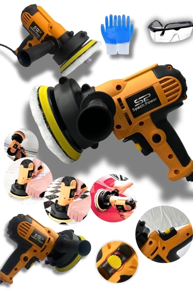 Spech Power 6 Kademe Ayarlı Motor Korumalı Dikey Polisaj Halı Koltuk Yıkama Pasta Cila Makinesi ürün görseli 1