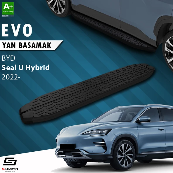 S-Dizayn BYD Seal U Hybrid Evo Siyah Yan Basamak 193 Cm 2022 Üzeri A+ Kalite ürün görseli 1