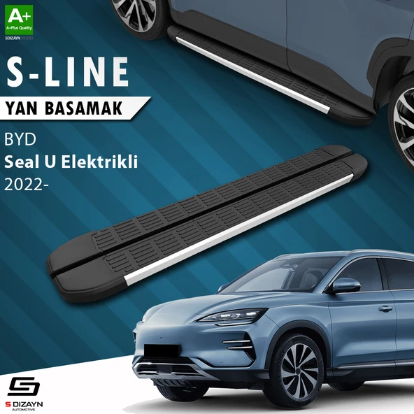 S-Dizayn BYD Seal U Elektrikli S-Line Aluminyum Yan Basamak 193 Cm 2022 Üzeri A+ Kalite ürün görseli 1