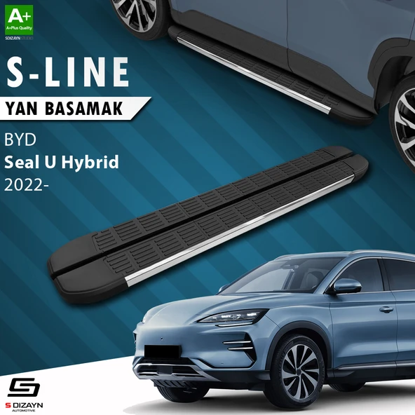 S-Dizayn BYD Seal U Hybrid S-Line Krom Yan Basamak 193 Cm 2022 Üzeri A+ Kalite ürün görseli 1