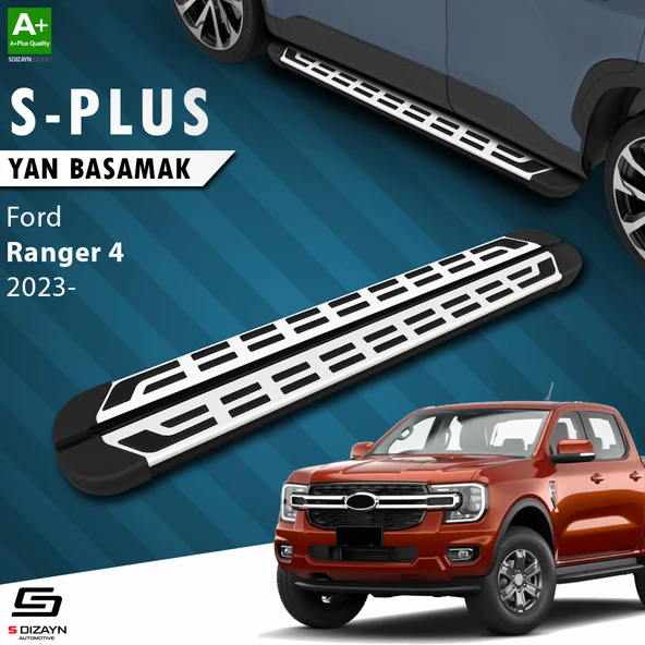 S-Dizayn Ford Ranger 4 S-Plus Gri Yan Basamak 203 Cm 2023 Üzeri A+ Kalite ürün görseli 1