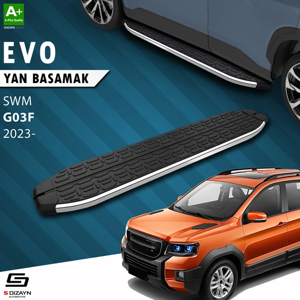 S-Dizayn SWM G03F Evo Krom Yan Basamak 193 Cm 2023 Üzeri A+ Kalite ürün görseli 1