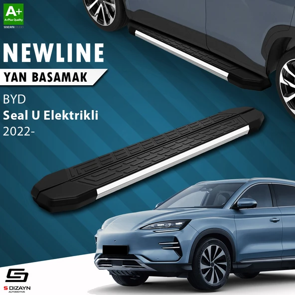 S-Dizayn BYD Seal U Elektrikli NewLine Krom Yan Basamak 193 Cm 2022 Üzeri A+ Kalite ürün görseli 1