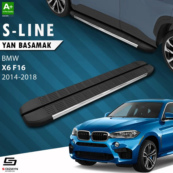 S-Dizayn Bmw X6 F16 S-Line Krom Yan Basamak 193 Cm 2014-2018 A+ Kalite ürün görseli 1