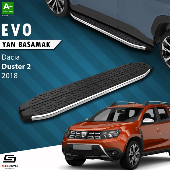 S-Dizayn Dacia Duster 2 Evo Krom Yan Basamak 183 Cm 2018-2023 A+ Kalite ürün görseli 1
