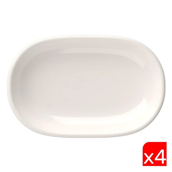 Tabak Evi Porselen Magnus Oval Kayık Tabak 27,50x17,50x3cm 4 LÜ ürün görseli 1