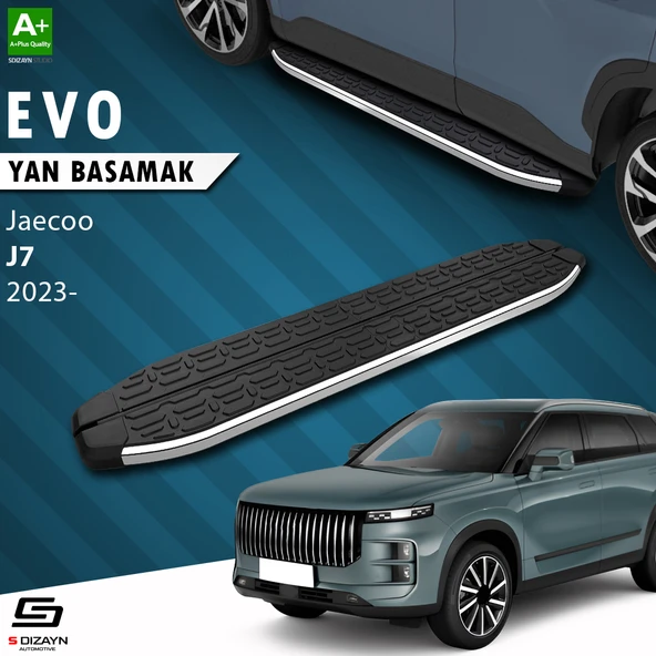 S-Dizayn Jaecoo J7 Evo Krom Yan Basamak 183 Cm 2023 Üzeri ürün görseli 1
