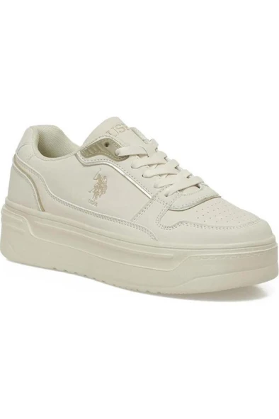 U.S. Polo Assn. CAROLINE 5PR 102031411 Kadın Sneaker Ayakkabı Bej 36-40 ürün görseli 1