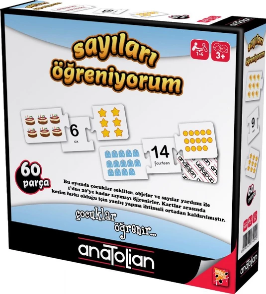 Anatolian Sayıları Öğreniyorum (60 Parça) ürün görseli 1