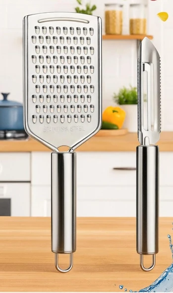 El Rendesi ve Kabak Oyacağı Paslanmaz Çelik Limon Peynir Sarımsak Rendesi Çok İşlevli Rende ürün görseli 1