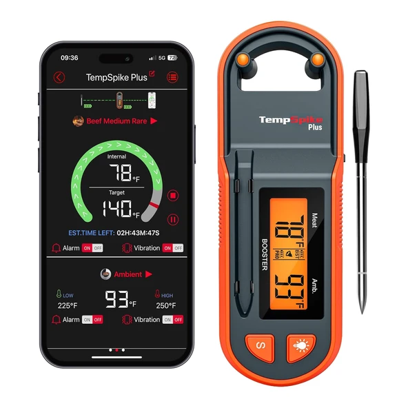 Thermopro TP971 Şarjlı 183m Kablosuz Alarmlı 1Problu Telefon Kontrollü Profesyonel Gıda Termometresi ürün görseli 1
