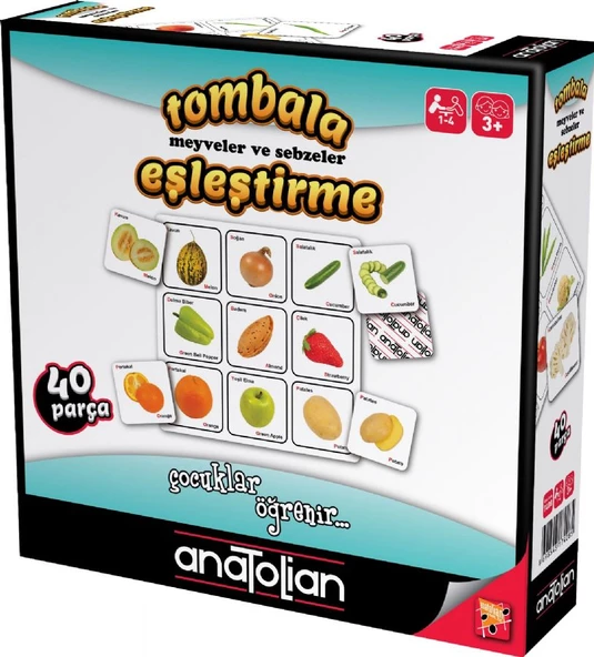 Anatolian 7408 Tombala Meyveler ve Sebzeler Eşleştirme ürün görseli 1