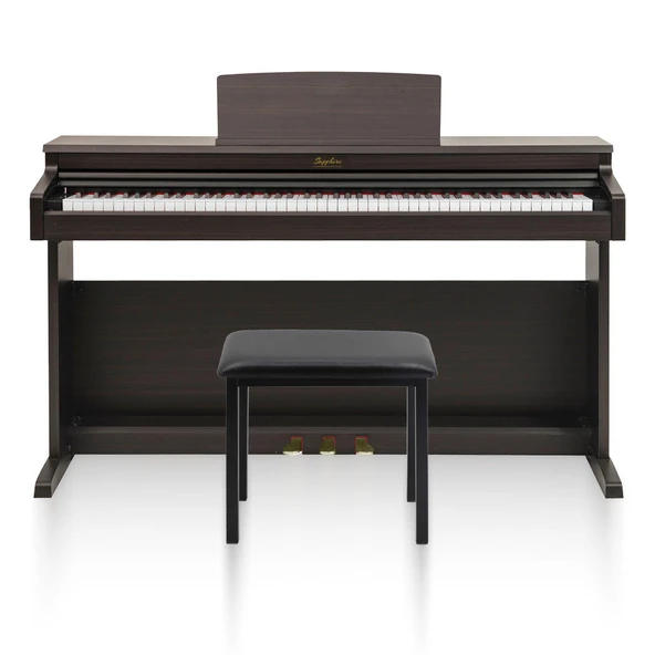 Jwin Sapphire SDP-400 Çekiç Aksiyonlu 88 Tuşlu Dijital Piyano + Tabure - Gül Ağacı ürün görseli 1
