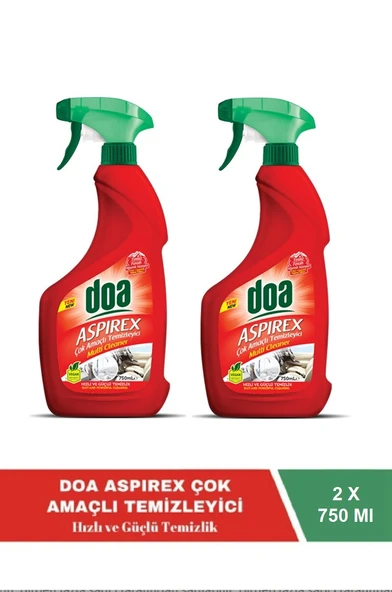 Doa Çok Amaçlı Temizleyici Aspirex 750 Ml Vegan x 2 Adet ürün görseli 1