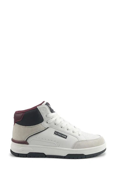 U.S. Polo Assn. BOLDIE HI 5PR 102021036 Erkek Sneaker Ayakkabı Beyaz Laci 40-45 ürün görseli 1