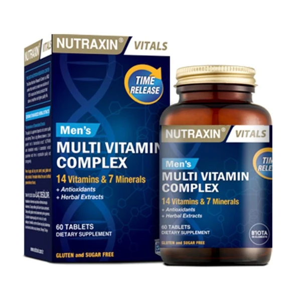 Nutraxin Multivitamin & Mineral Complex For Men 60 Tablet ürün görseli 1