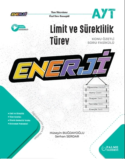 Palme Yayıncılık Enerji Limit Türev Süreklilik Soru Fasikülleri Yeni ürün görseli 1