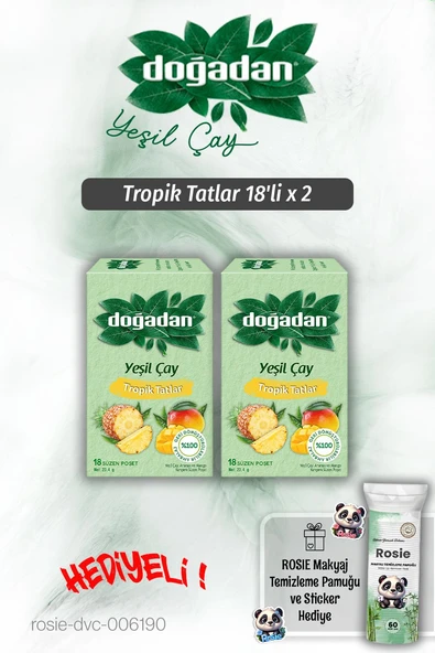 Doğadan Tropik Tatlar 18'li x 2 ve Rosie Pamuk Hediyeli ürün görseli 1
