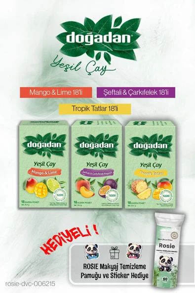 Doğadan Tropik, Mango, Şeftali 18'li ve Rosie Pamuk ürün görseli 1