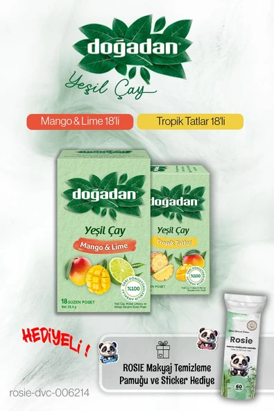 Doğadan Tropik Tatlar ve Mango Lime 18'li ve Rosie Pamuk ürün görseli 1