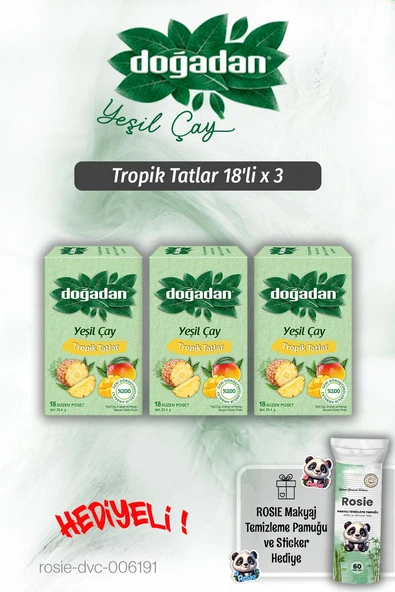 Doğadan Tropik Tatlar 18'li x 3 ve Rosie Pamuk Hediyeli ürün görseli 1
