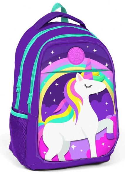 Yaygan Kids Mor Unicorn Kız Çocuk İlk ve Orta Okul Çantası ürün görseli 1