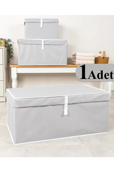 Çok Amaçlı Düzenleyici Kutu Mega Plus Gri 70x40x30cm ürün görseli 1