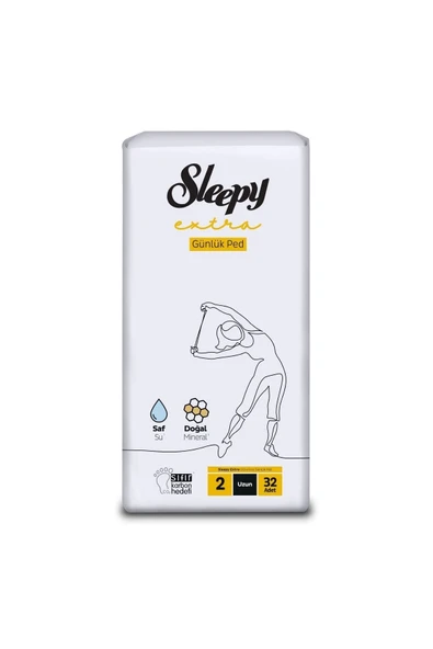 Sleepy Natural Extra Ultra 32 Adet Uzun Günlük Kadın Pedi 02 ürün görseli 1